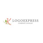 画像2: 自然と調和する「K」の優雅なリーフロゴ (2)