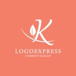 画像4: 自然と調和する「K」の優雅なリーフロゴ (4)