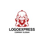 画像3: 福を招く、愛らしい福助さんのキャラクターロゴ (3)