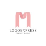 画像1: 優雅な絆を象徴する「M」のリボンロゴ (1)