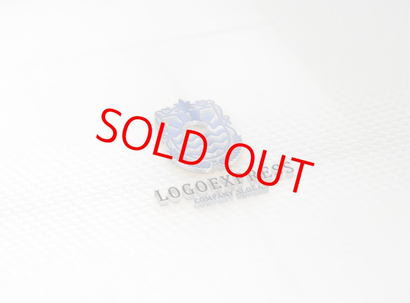 画像14: 太陽と海を表現したエンブレムのロゴ (14)