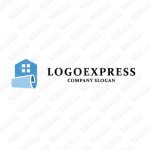 画像2: ロールペーパーと家をモチーフにしたロゴ (2)