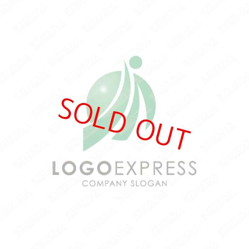 画像4: 太陽と人のエネルギッシュなロゴ (4)