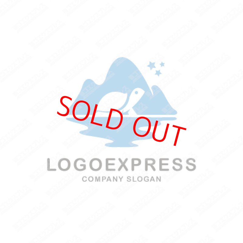 画像3: 亀と山と湖のロゴ (3)