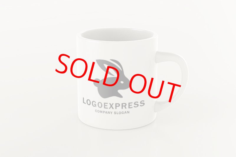 画像8: 大きな耳のウサギのシルエットのクールなロゴ (8)