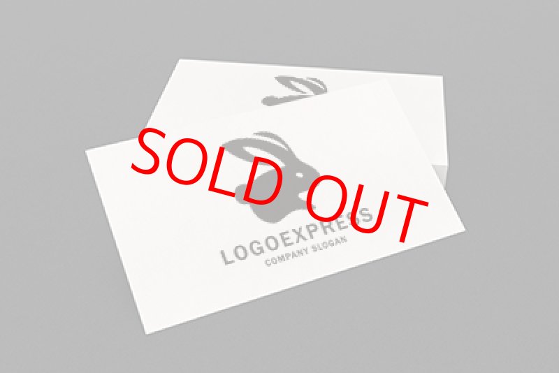 画像10: 大きな耳のウサギのシルエットのクールなロゴ (10)