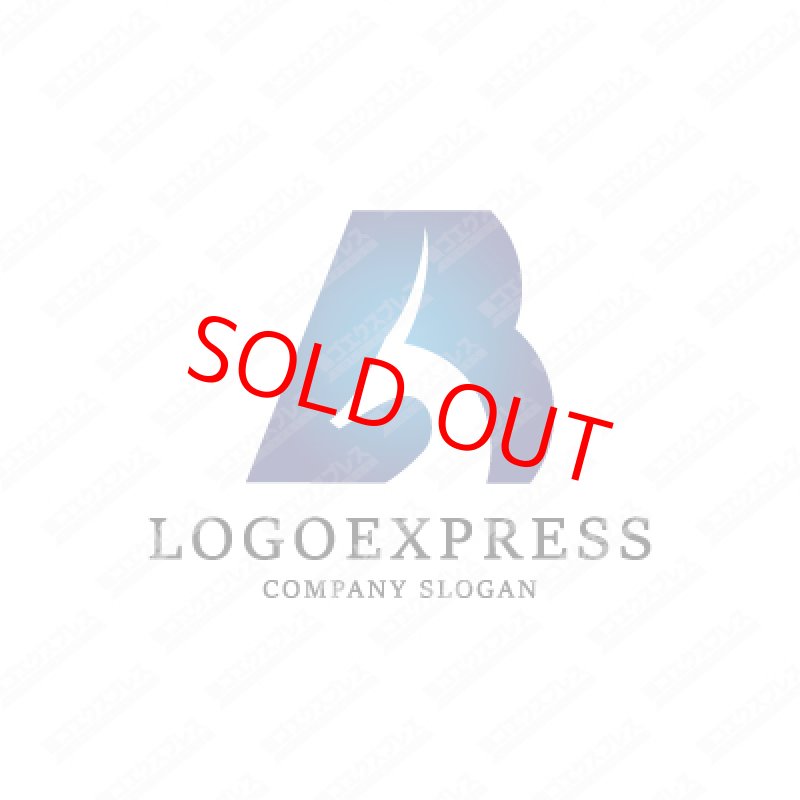 画像1: Bとガゼルのモチーフを組み合わせたおしゃれなロゴ (1)