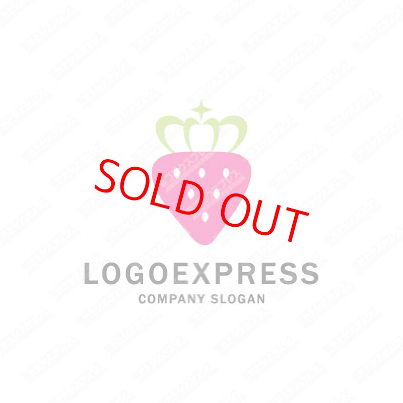 画像4: 王冠と苺の素敵なロゴ (4)