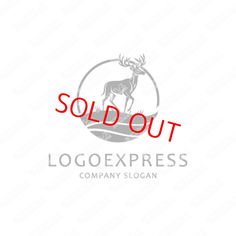 画像3: 牡鹿の雄大なロゴ (3)