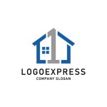 画像15: 唯一無二の住まいを届ける、数字の1と家を組み合わせたロゴ (15)