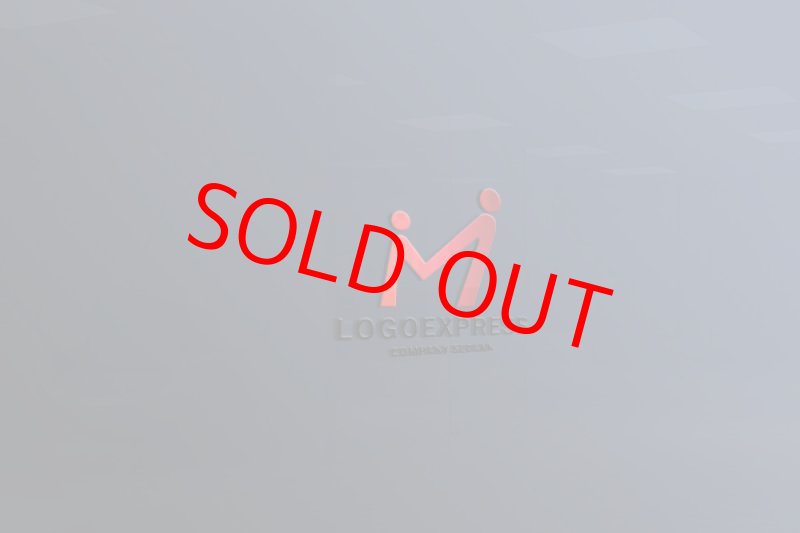 画像11: Mと手をつなぐ人のロゴ (11)