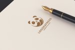 画像12: 丸いパンダの可愛いロゴ (12)