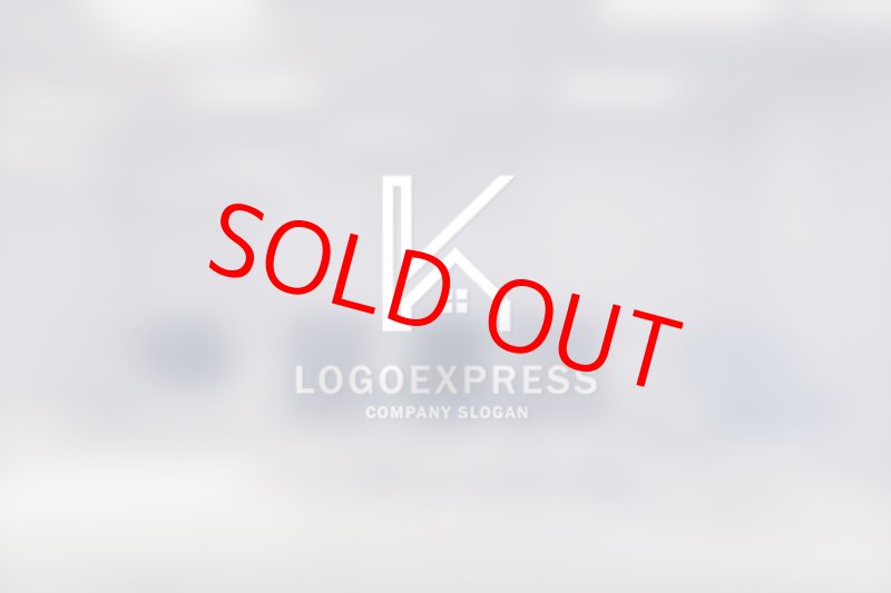 画像14: 木とKをモチーフにした線と家のシンプルでスタイリッシュなロゴ (14)