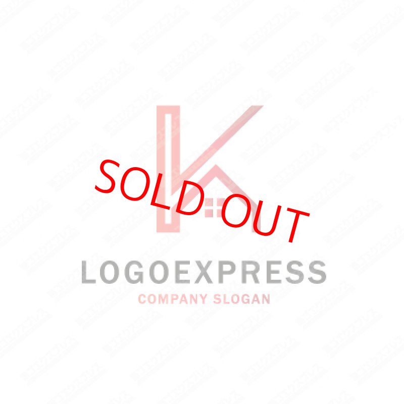 画像3: 木とKをモチーフにした線と家のシンプルでスタイリッシュなロゴ (3)