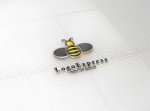 画像16: 可愛らしいミツバチのロゴ (16)