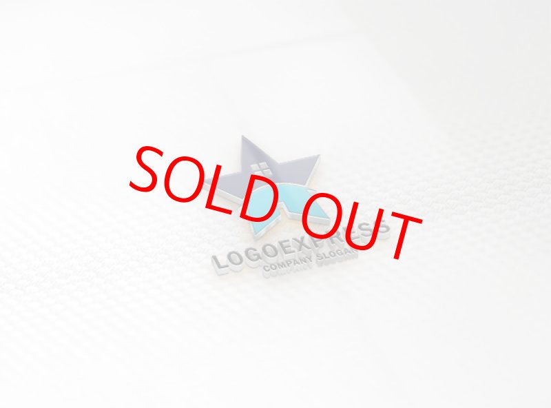 画像16: 星と家をモチーフにしたおしゃれなロゴ (16)