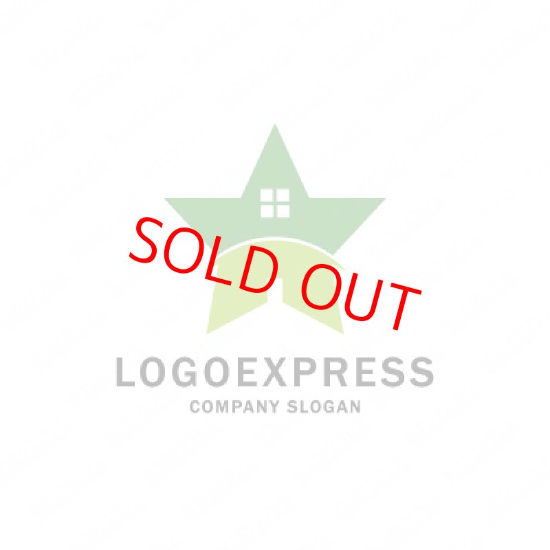 画像3: 星と家をモチーフにしたおしゃれなロゴ (3)