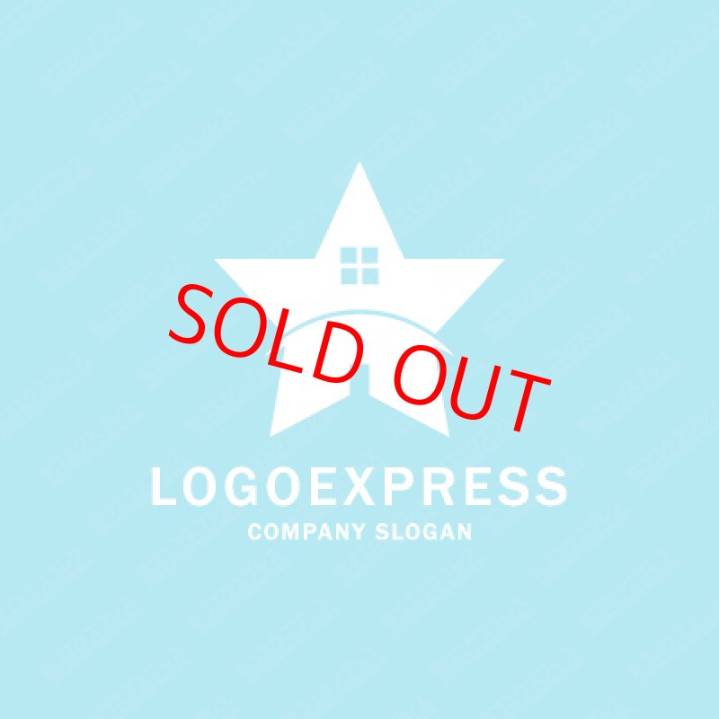 画像4: 星と家をモチーフにしたおしゃれなロゴ (4)
