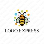 画像1: 幸せな蜂のロゴ (1)