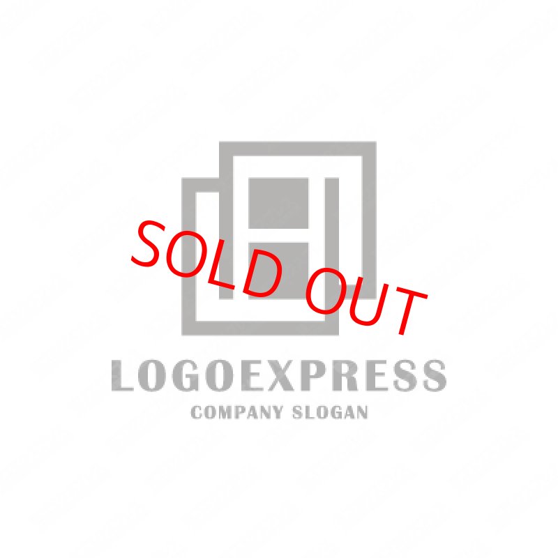 画像3: HとBをモチーフにした四角形のシンプルなロゴ (3)