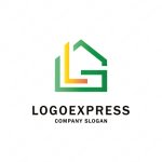 画像4: LとGと家をモチーフにしたきれいなデザインのロゴ (4)