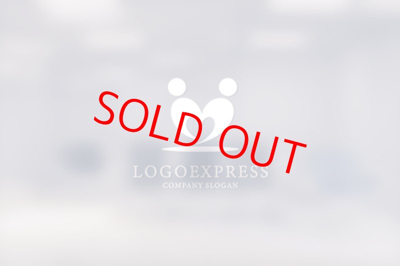 画像14: ハートと二人の人のハートフルなロゴ (14)