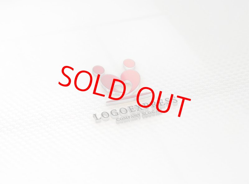 画像16: ハートと二人の人のハートフルなロゴ (16)