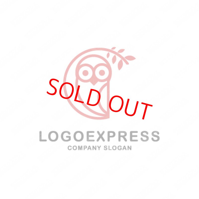 画像3: フクロウのシンプルなロゴ (3)