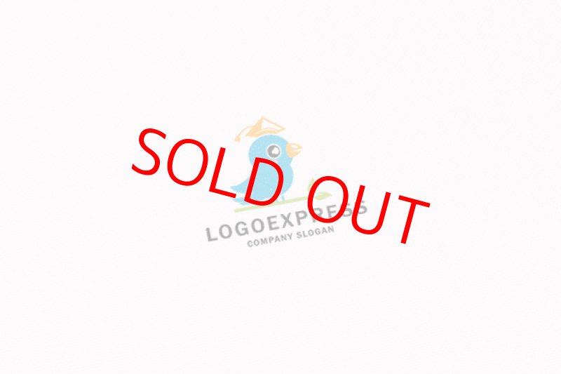 画像6: 勉強する鳥の可愛らしいロゴ (6)