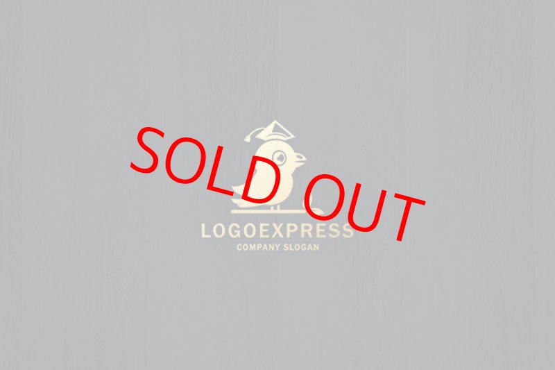 画像13: 勉強する鳥の可愛らしいロゴ (13)