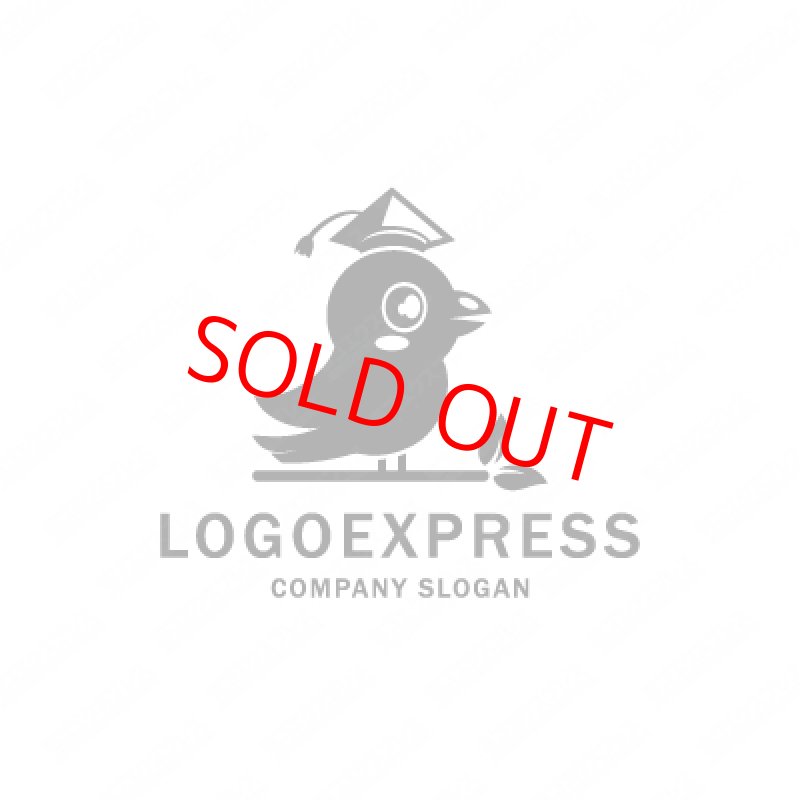 画像3: 勉強する鳥の可愛らしいロゴ (3)