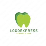画像4: 歯のフラットデザインのロゴ (4)