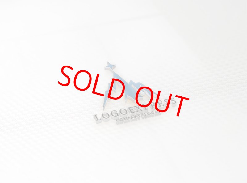 画像16: 山脈と星の素敵なロゴ (16)