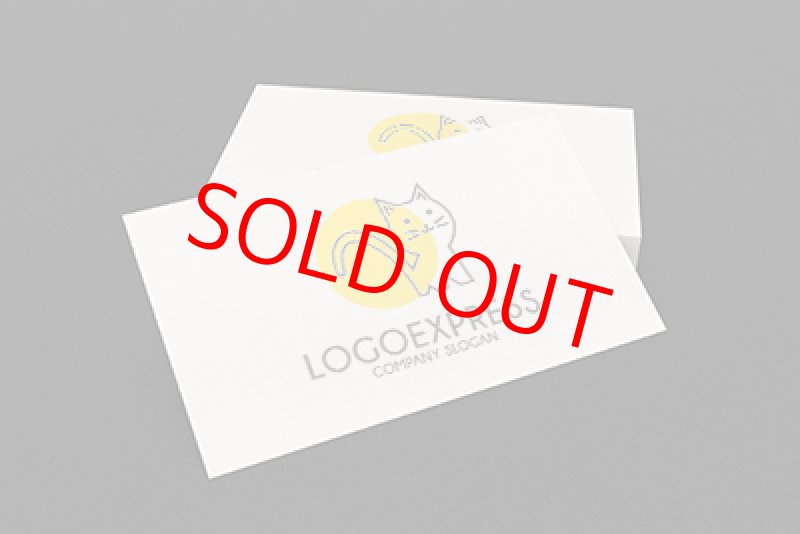 画像10: 猫と太陽の可愛く温かいロゴ (10)