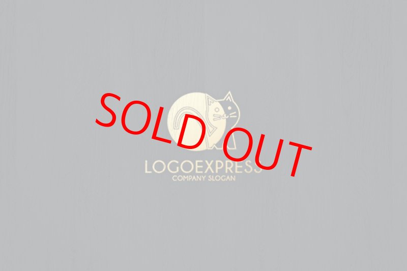 画像13: 猫と太陽の可愛く温かいロゴ (13)