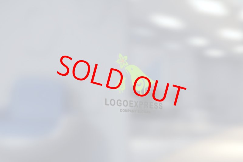 画像5: 親子の鳥と花の可愛いロゴ (5)