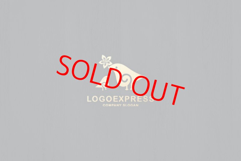 画像13: 親子の鳥と花の可愛いロゴ (13)