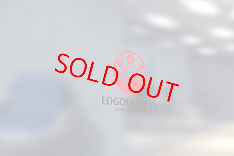 画像5: 富士山と桜の日本の伝統的なロゴ (5)