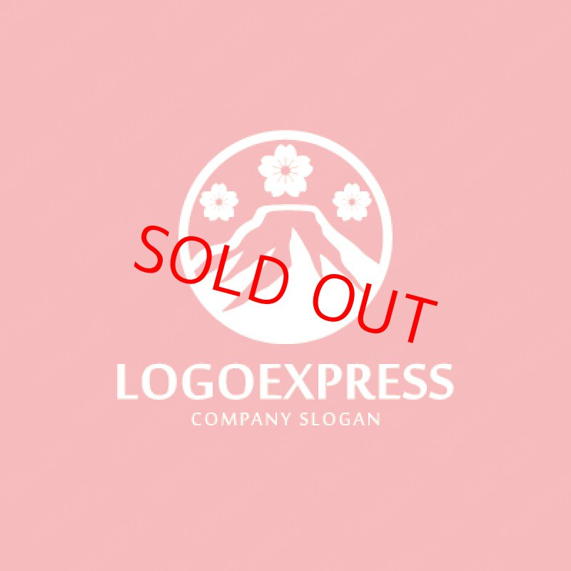 画像4: 富士山と桜の日本の伝統的なロゴ (4)