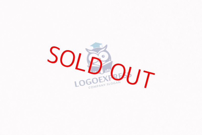 画像6: フクロウと卒業帽子の教育のロゴ (6)