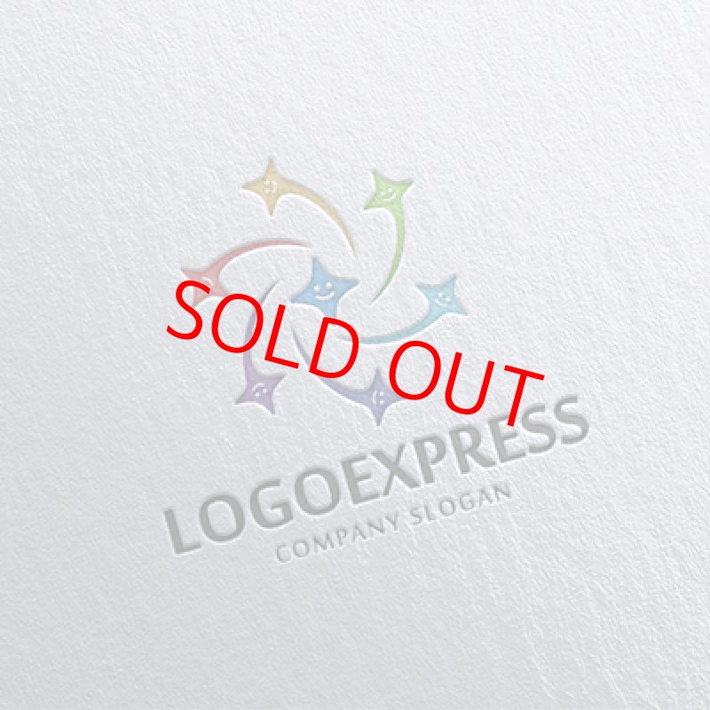 画像16: 笑顔の星が集まるロゴ (16)