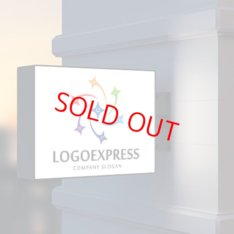 画像9: 笑顔の星が集まるロゴ (9)