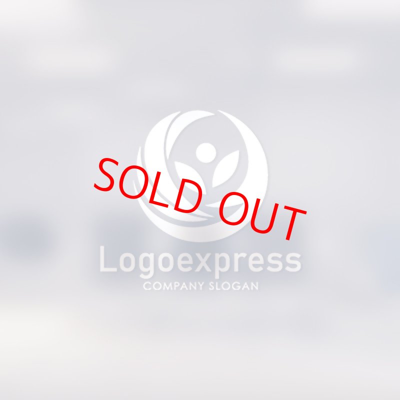 画像14: 緑とオレンジの人のロゴ (14)