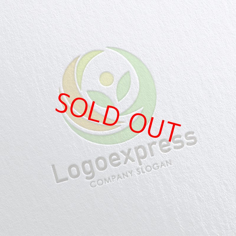 画像16: 緑とオレンジの人のロゴ (16)