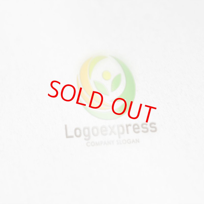 画像6: 緑とオレンジの人のロゴ (6)