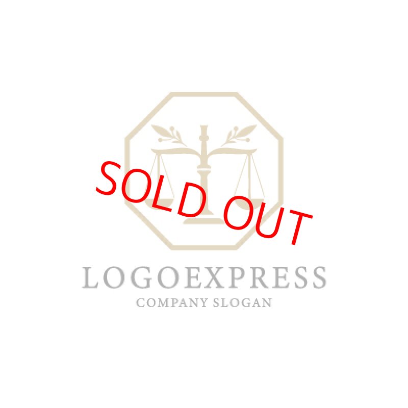 画像3: 天秤と葉っぱの法律事務所ロゴ (3)