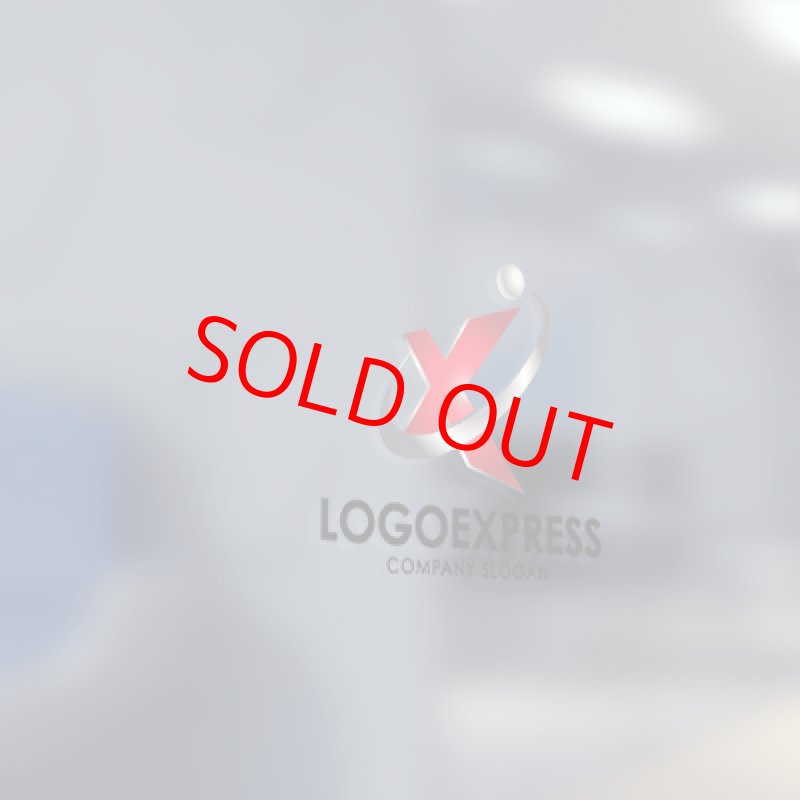 画像5: 赤いXと惑星のロゴ (5)