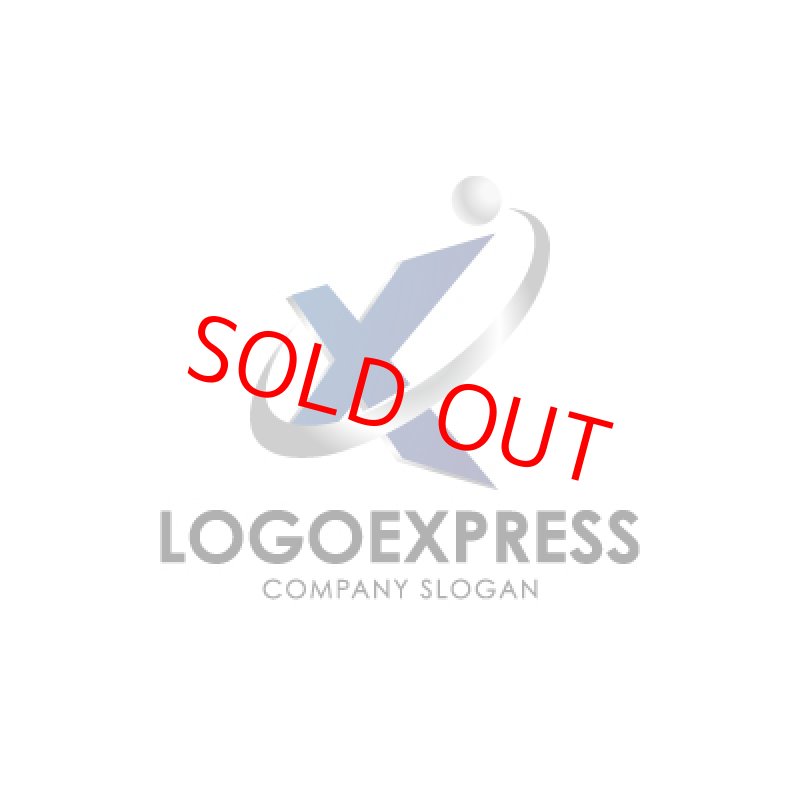 画像3: 赤いXと惑星のロゴ (3)