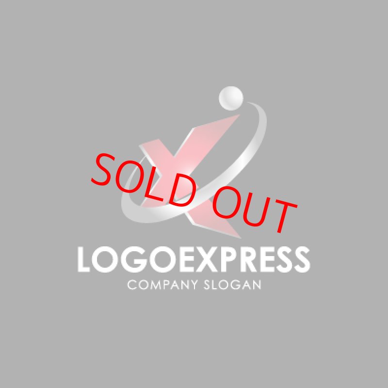 画像4: 赤いXと惑星のロゴ (4)