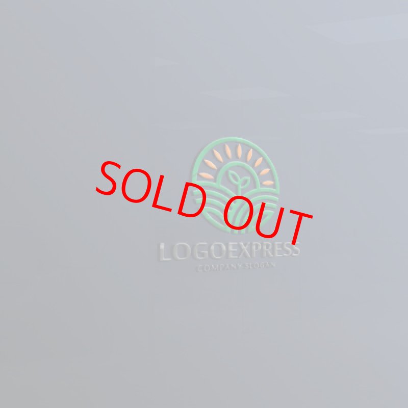 画像11: 太陽と植物の成長のロゴ (11)